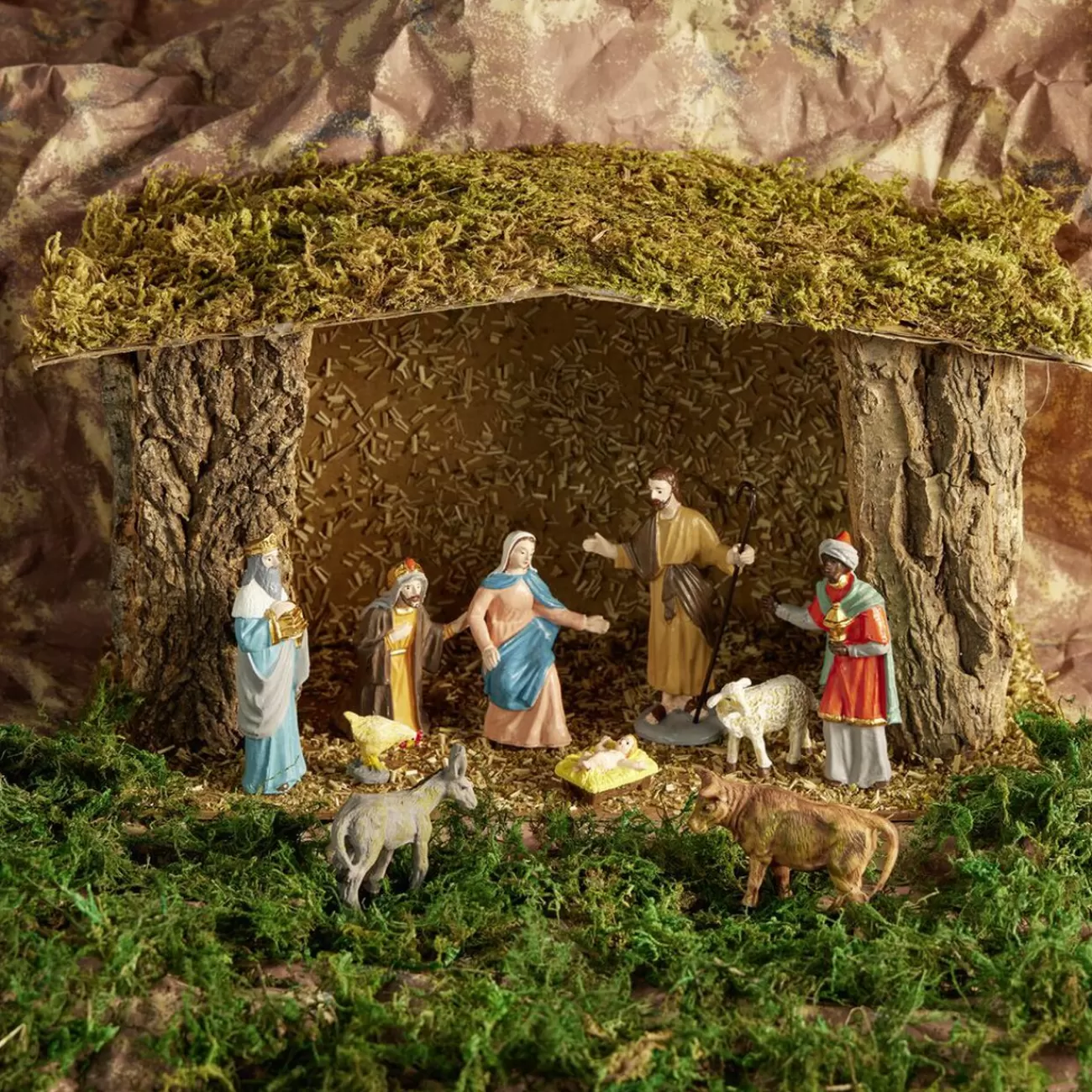 Gifi animal crèche ou village de Noël x4< Décoration Intérieure De Noël