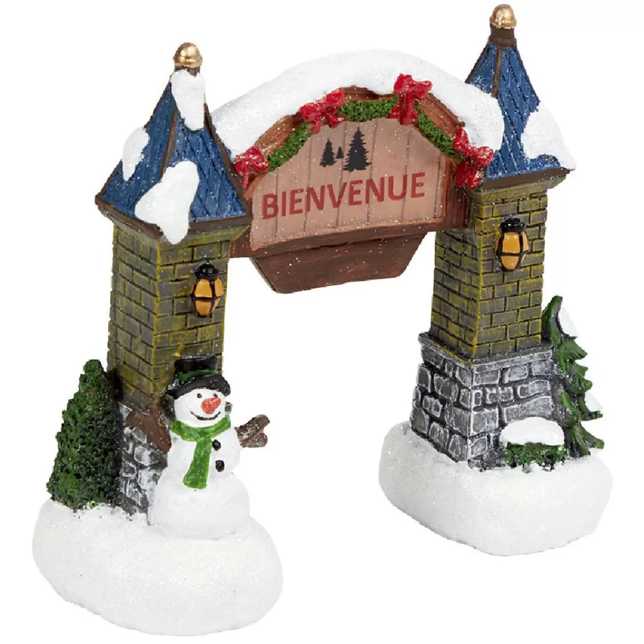 Gifi Arche pour village de noël intérieur 16x7,5xH15cm< Décoration Intérieure De Noël