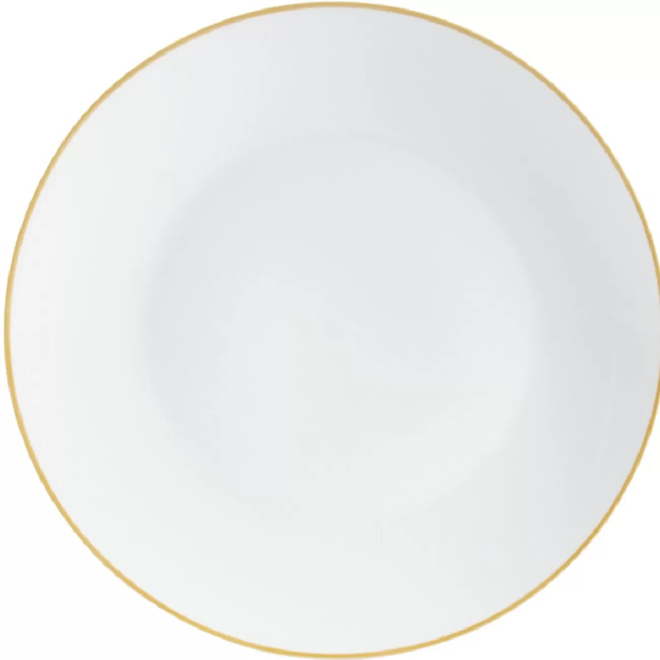 Gifi Assiette plate blanche à bord coloré dépareillé x4 Cheap