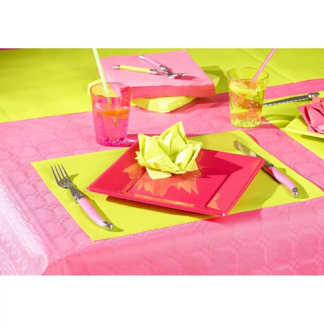 Gifi Assiettes plastique vert kiwi x 8 Flash Sale