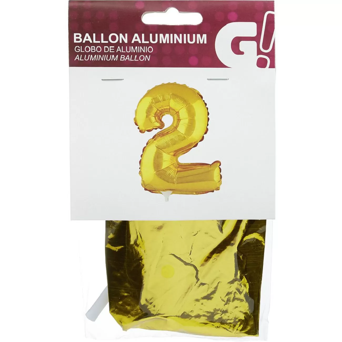 Gifi Ballon chiffre 2 aluminium Clearance