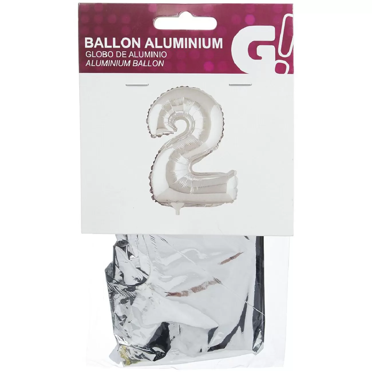 Gifi Ballon chiffre 2 aluminium Clearance