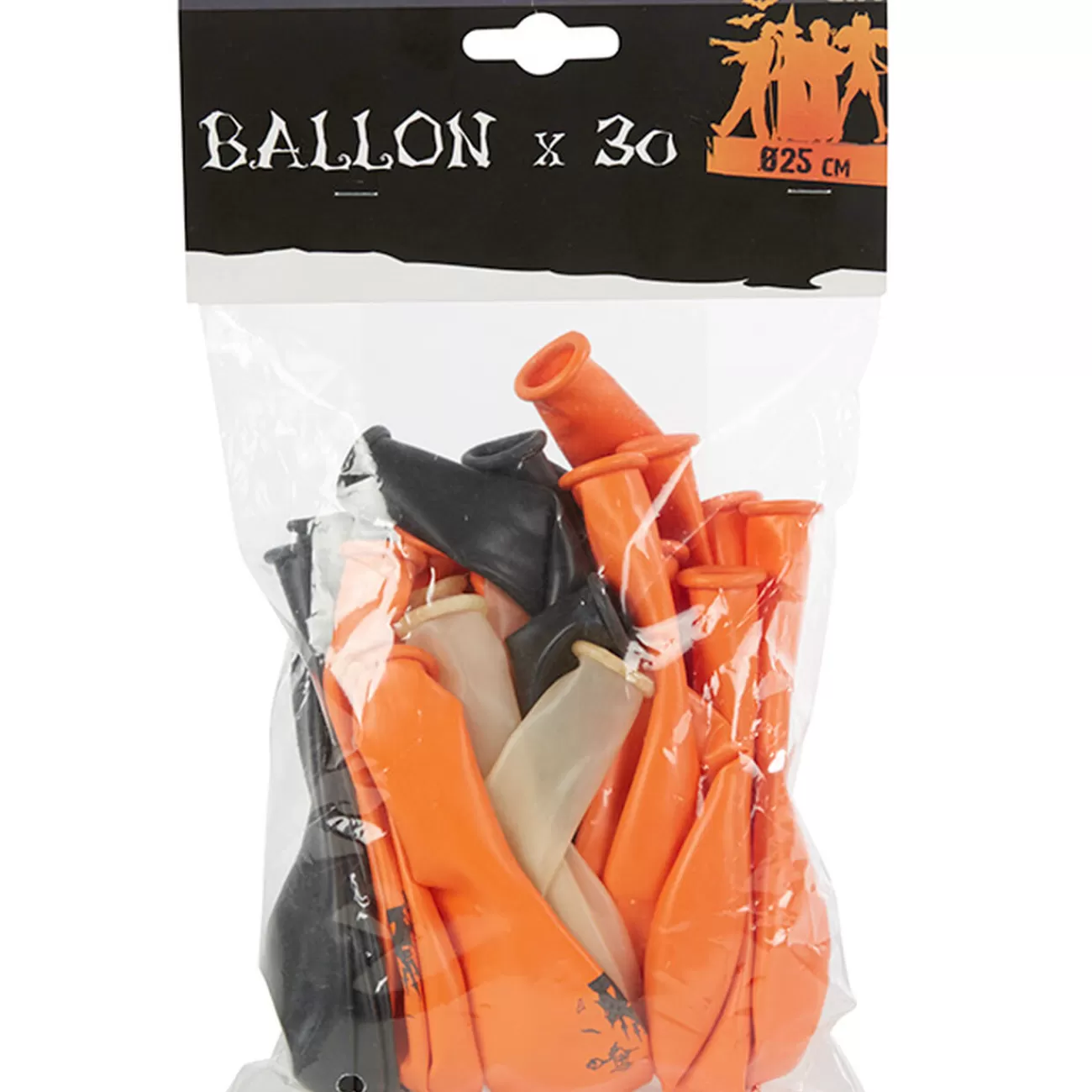 Gifi Ballon de baudruche noir et orange Halloween x30 Shop