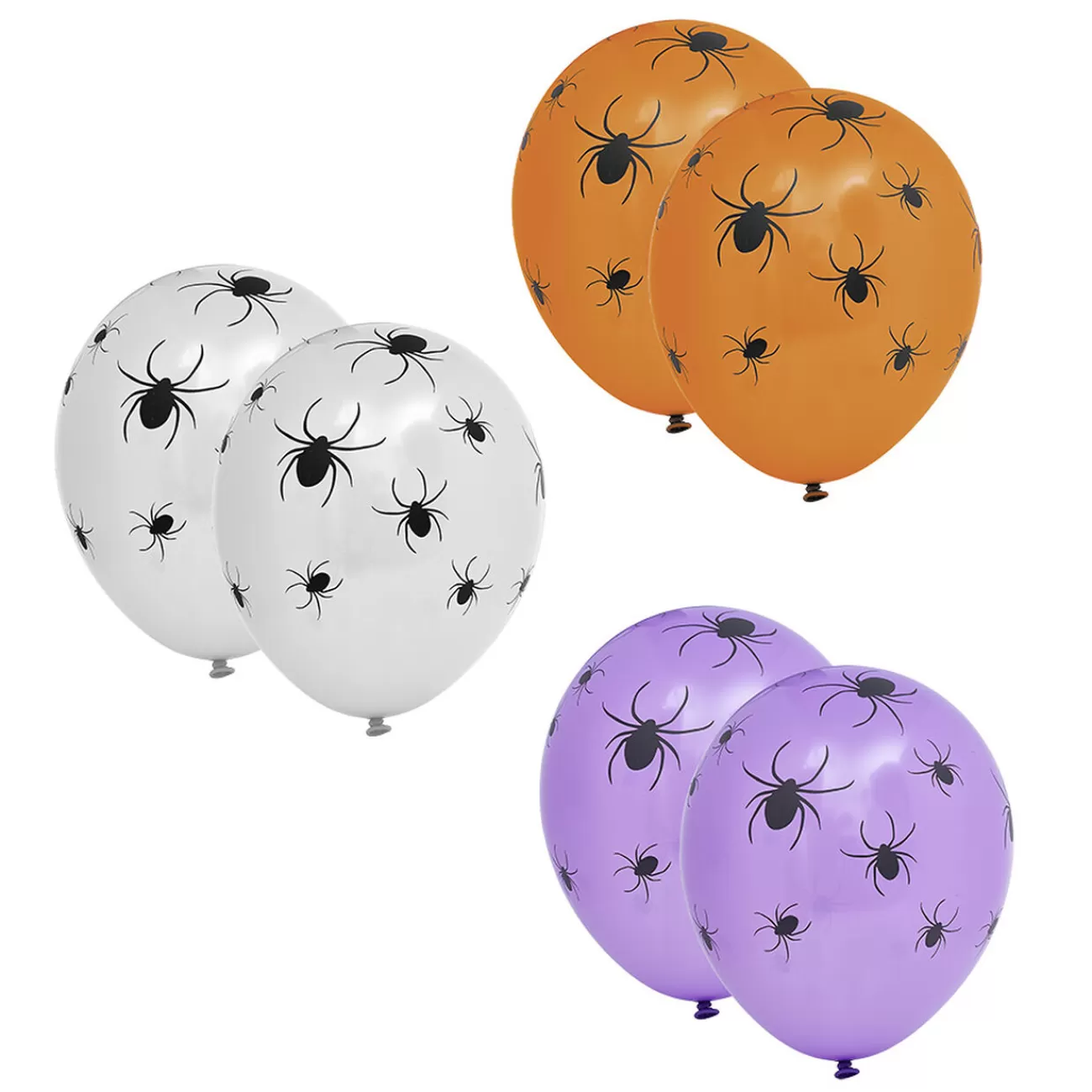 Gifi Ballon Halloween violet araignée x6 Cheap