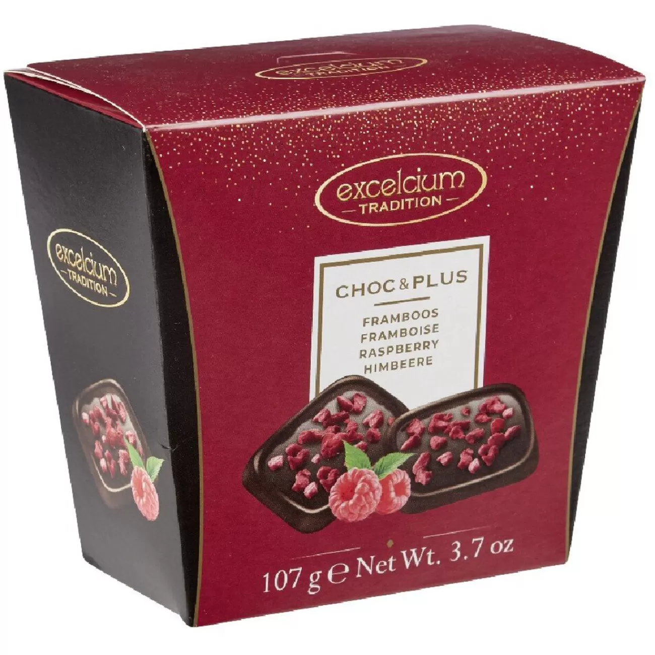 Gifi Ballotin de 107g de chocolat au lait et framboise Best