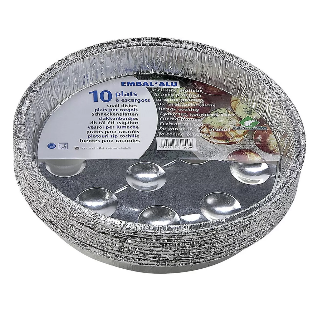 Gifi Barquettes escargots aluminium x10 Hot