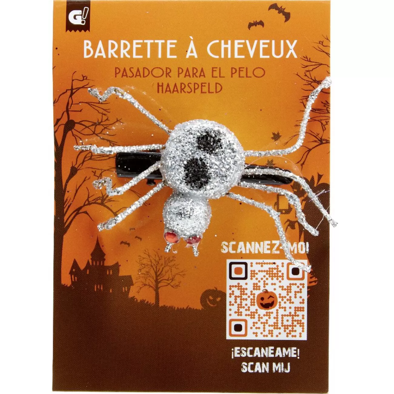 Gifi Barrette enfant Haloween décor araignée Clearance