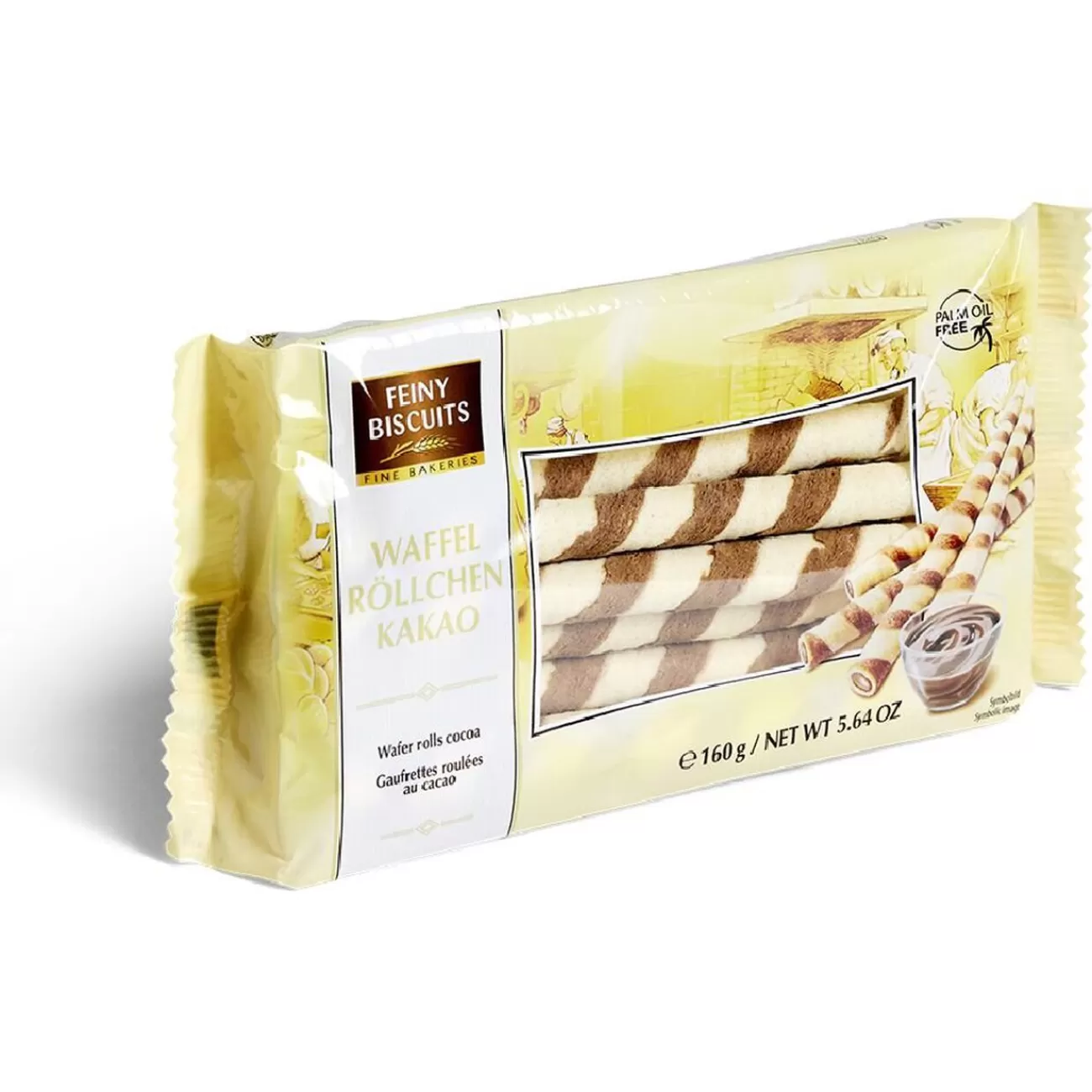 Gifi Biscuit roulé gaufrette fourée cacao 160gr Best