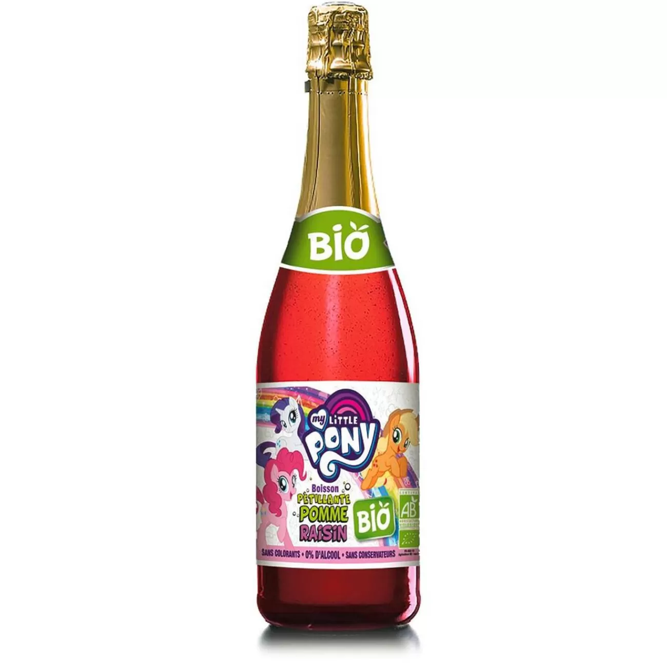 Gifi Boisson pétillante My little pony Bio Pomme Raisin 0,75L Hot