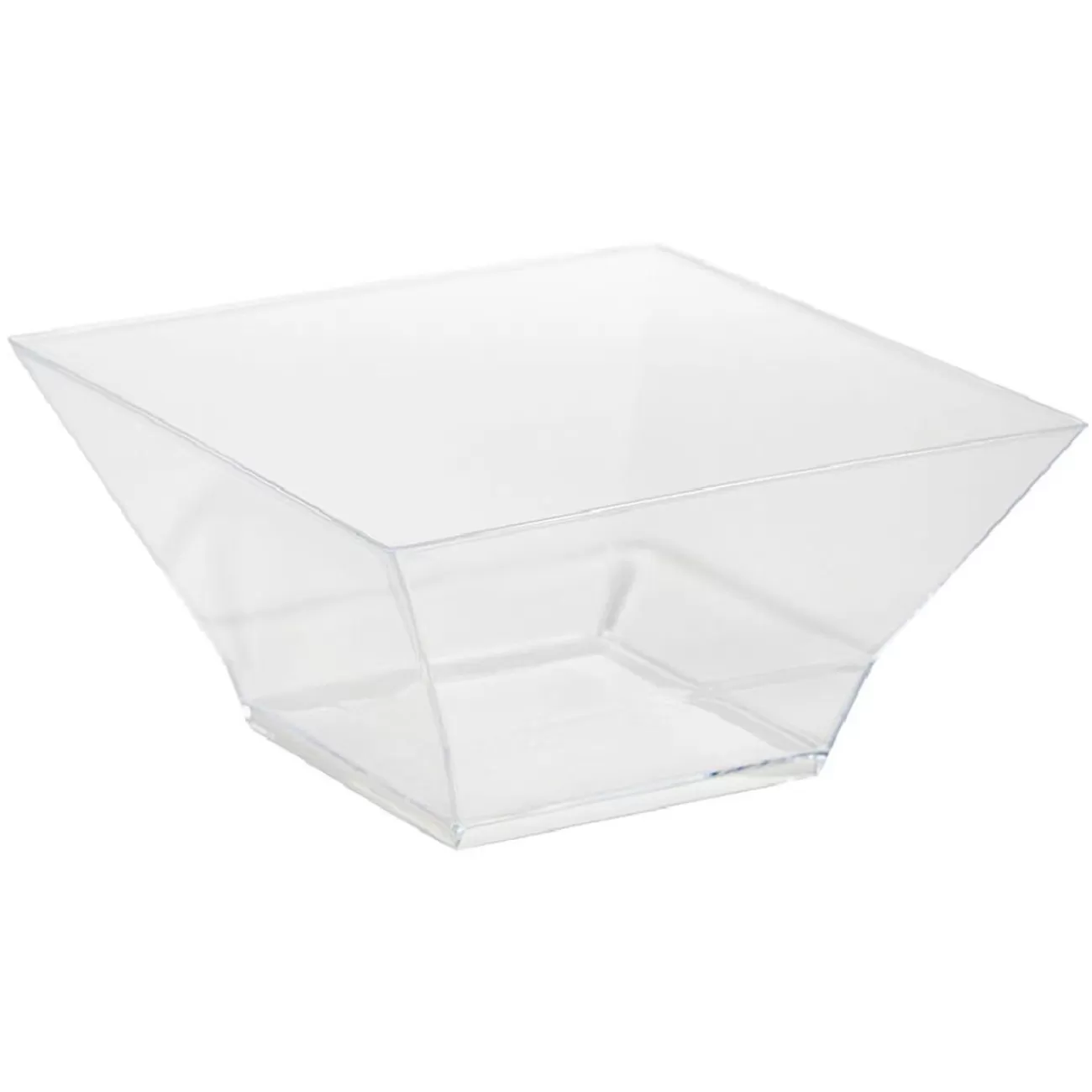 Gifi Bol plastique carré transparent 12,4x12,4xH6,4 cm x12 Fashion