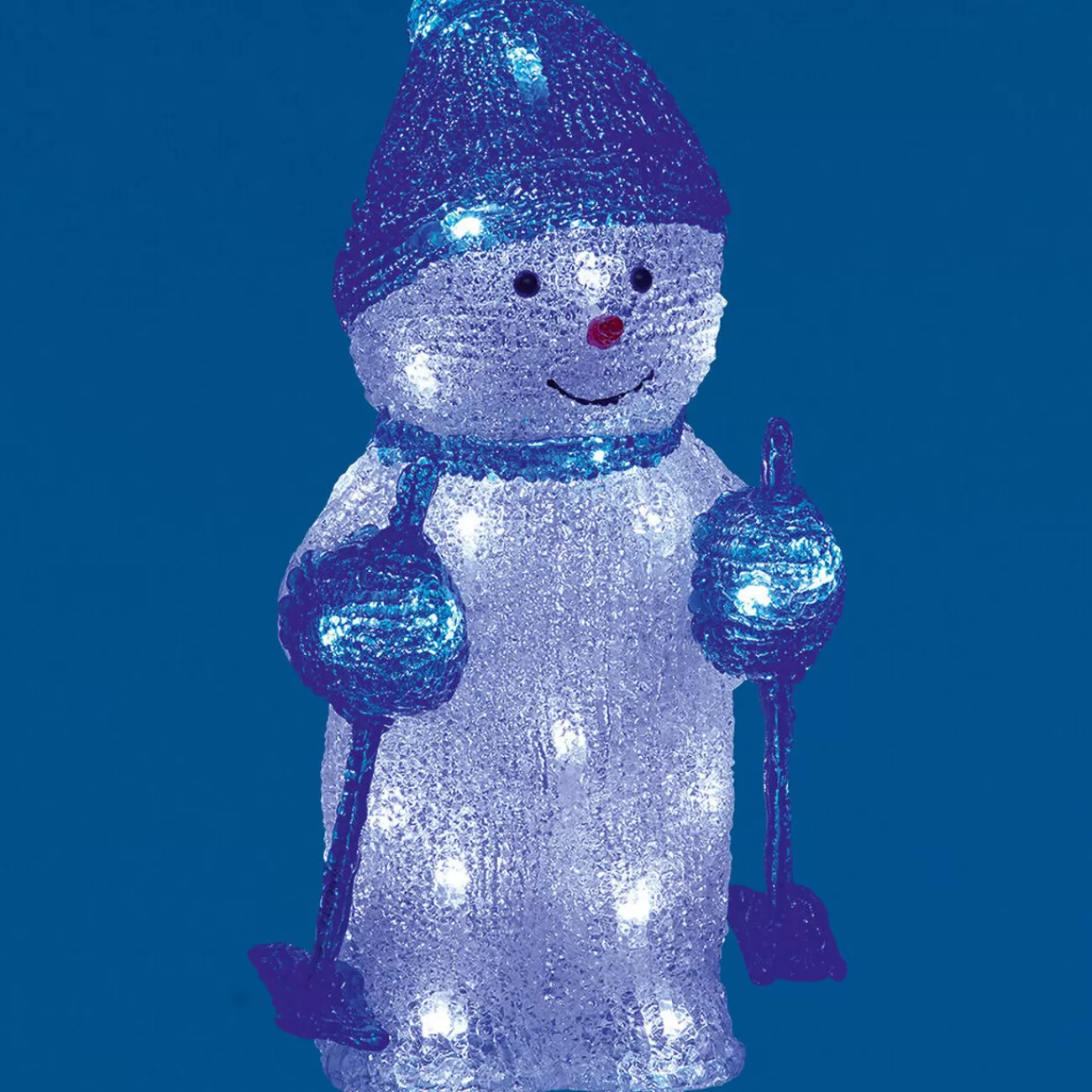 Gifi Bonhomme de neige Noël lumineux h.28 cm< Décoration Extérieure De Noël