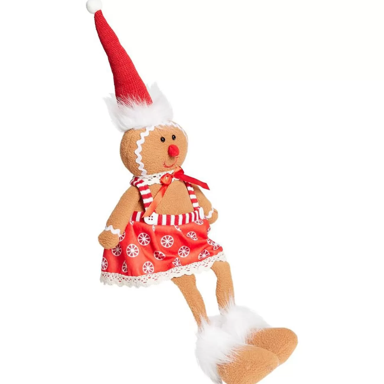 Gifi Bonhomme pain d'épice déco Noël avec jambes pendantes H48cm< Décoration Intérieure De Noël