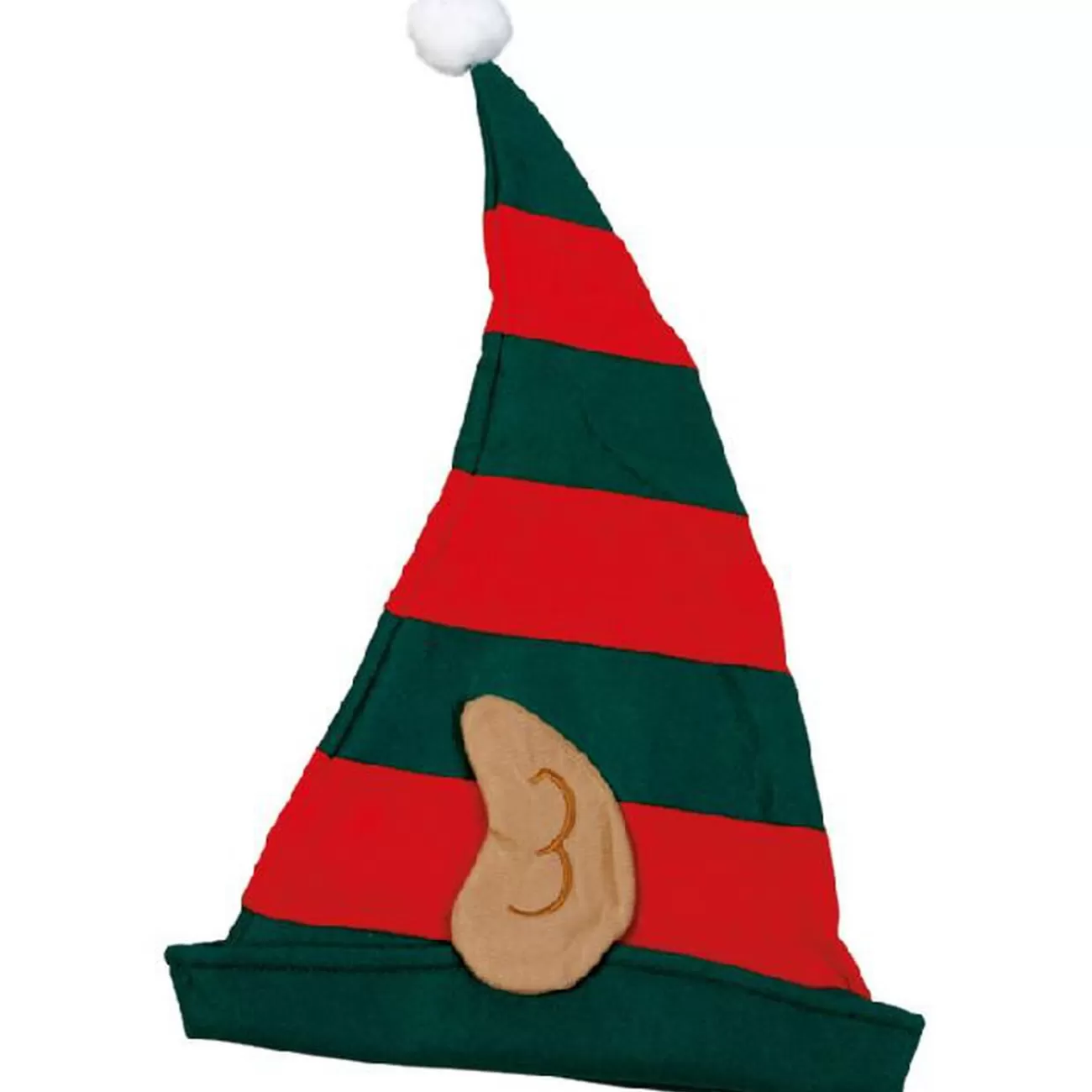 Gifi Bonnet de lutin vert rouge< Déguisement Et Tenue De Noël