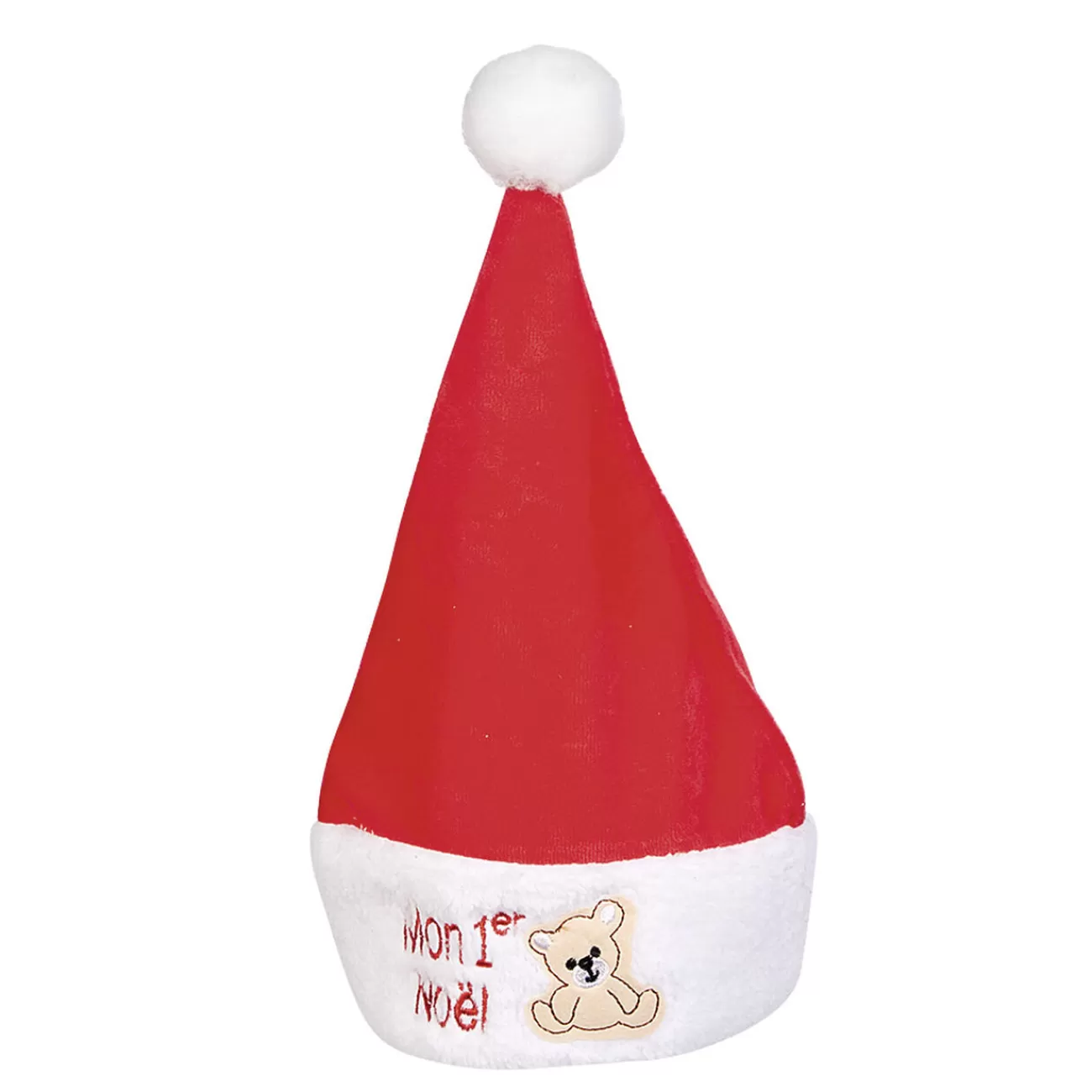 Gifi Bonnet de Noël enfant Mon premier Noël rouge blanc< Déguisement Et Tenue De Noël