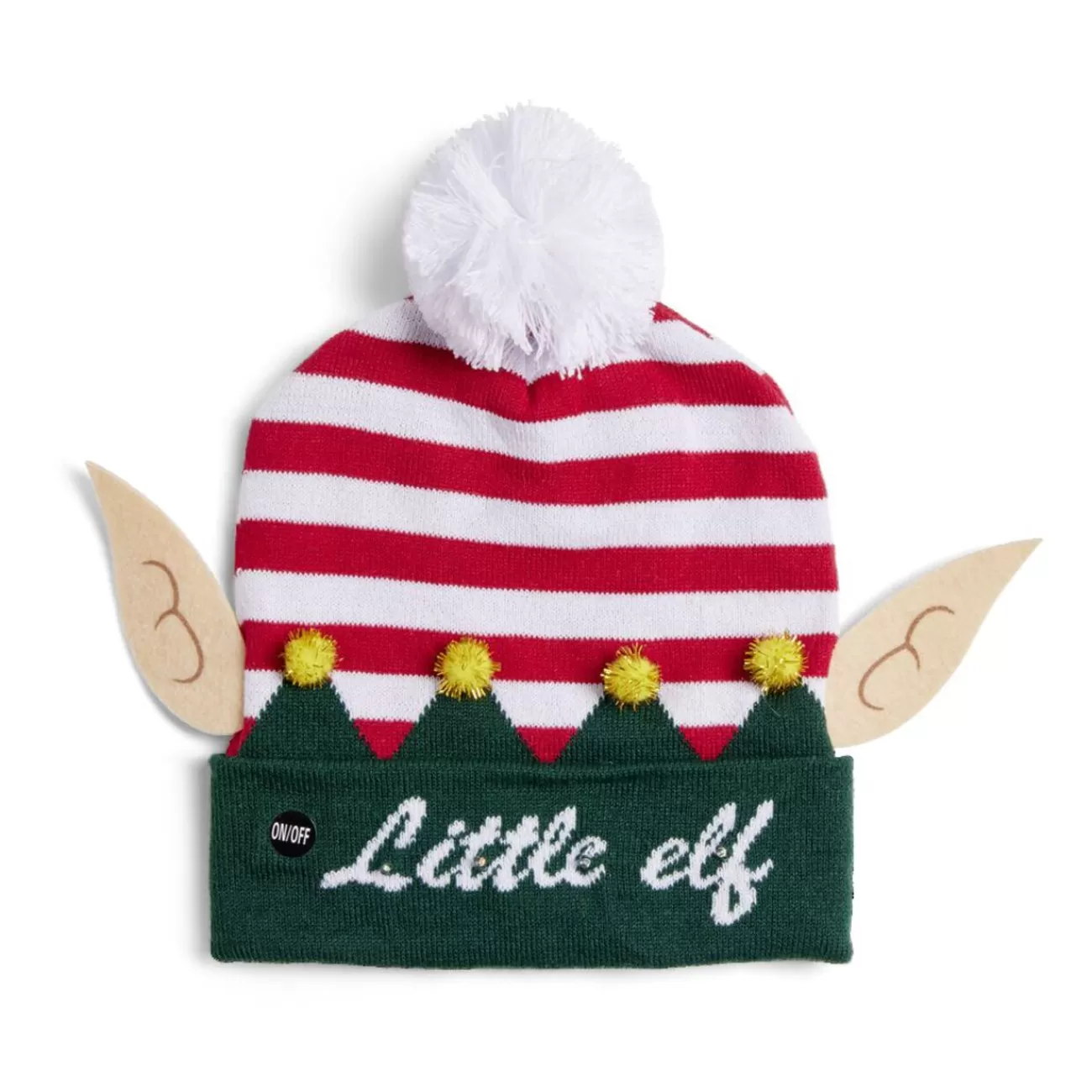 Gifi Bonnet de Noël lumineux adulte elfe< Déguisement Et Tenue De Noël