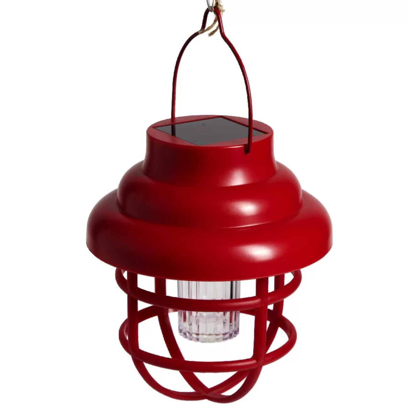 Gifi Borne solaire à suspendre rouge Ø12xH14cm< Décoration Extérieure De Noël