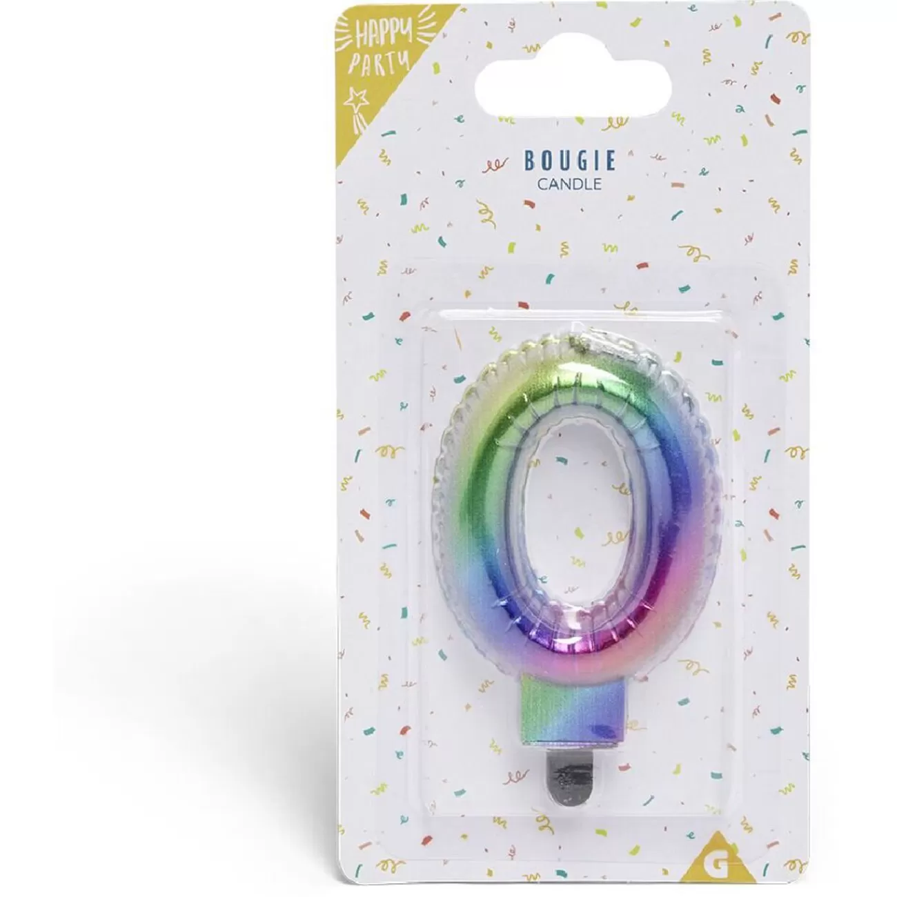 Gifi Bougie anniversaire chiffre 0 iridescent Cheap