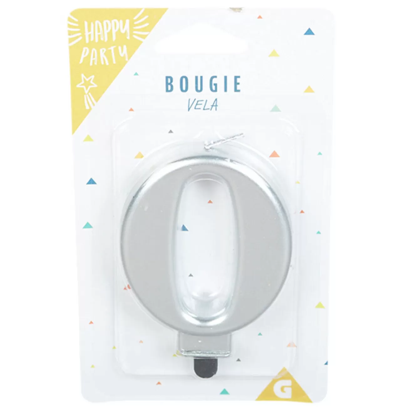 Gifi Bougie anniversaire chiffre 0 mat argenté Flash Sale