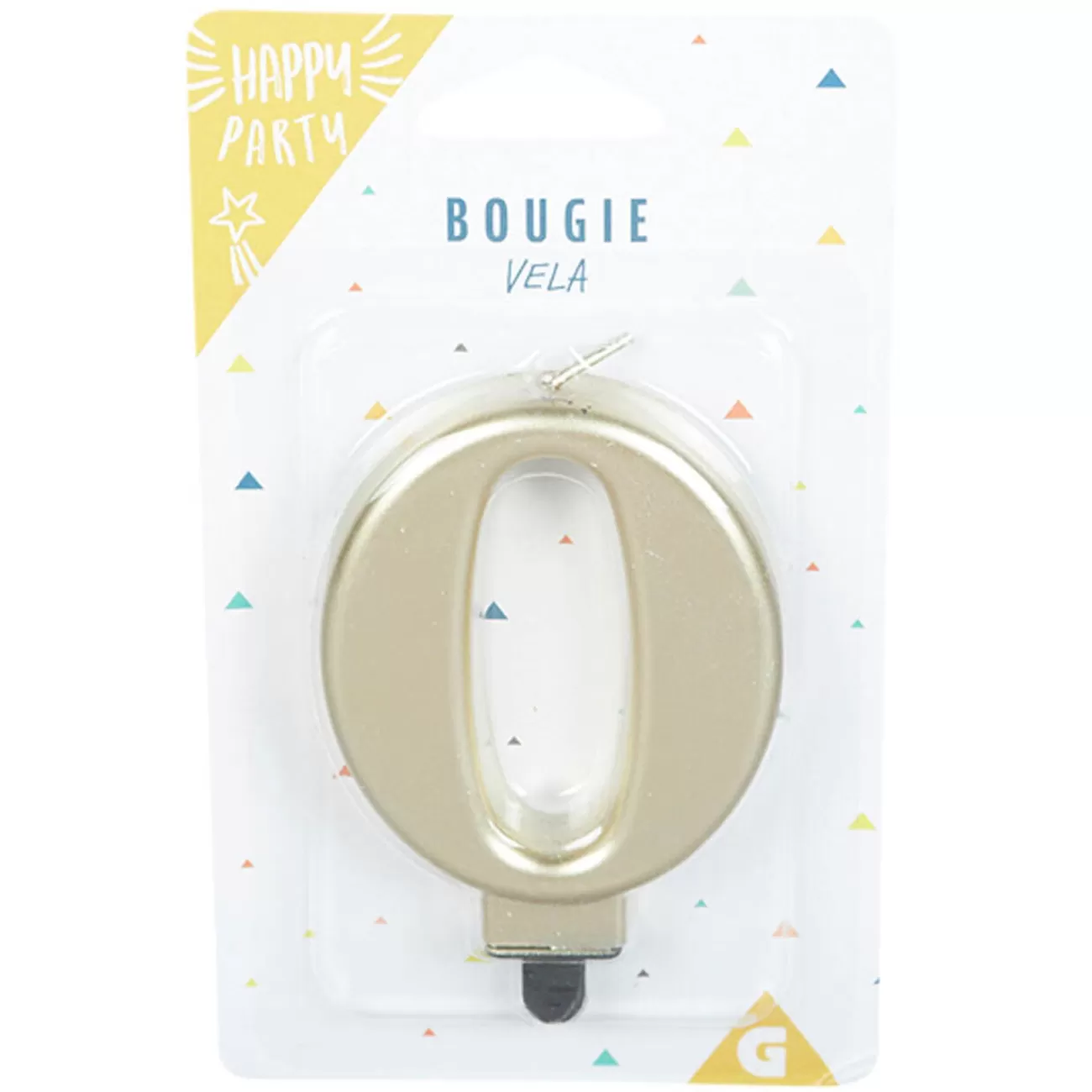 Gifi Bougie anniversaire chiffre 0 mat doré Flash Sale