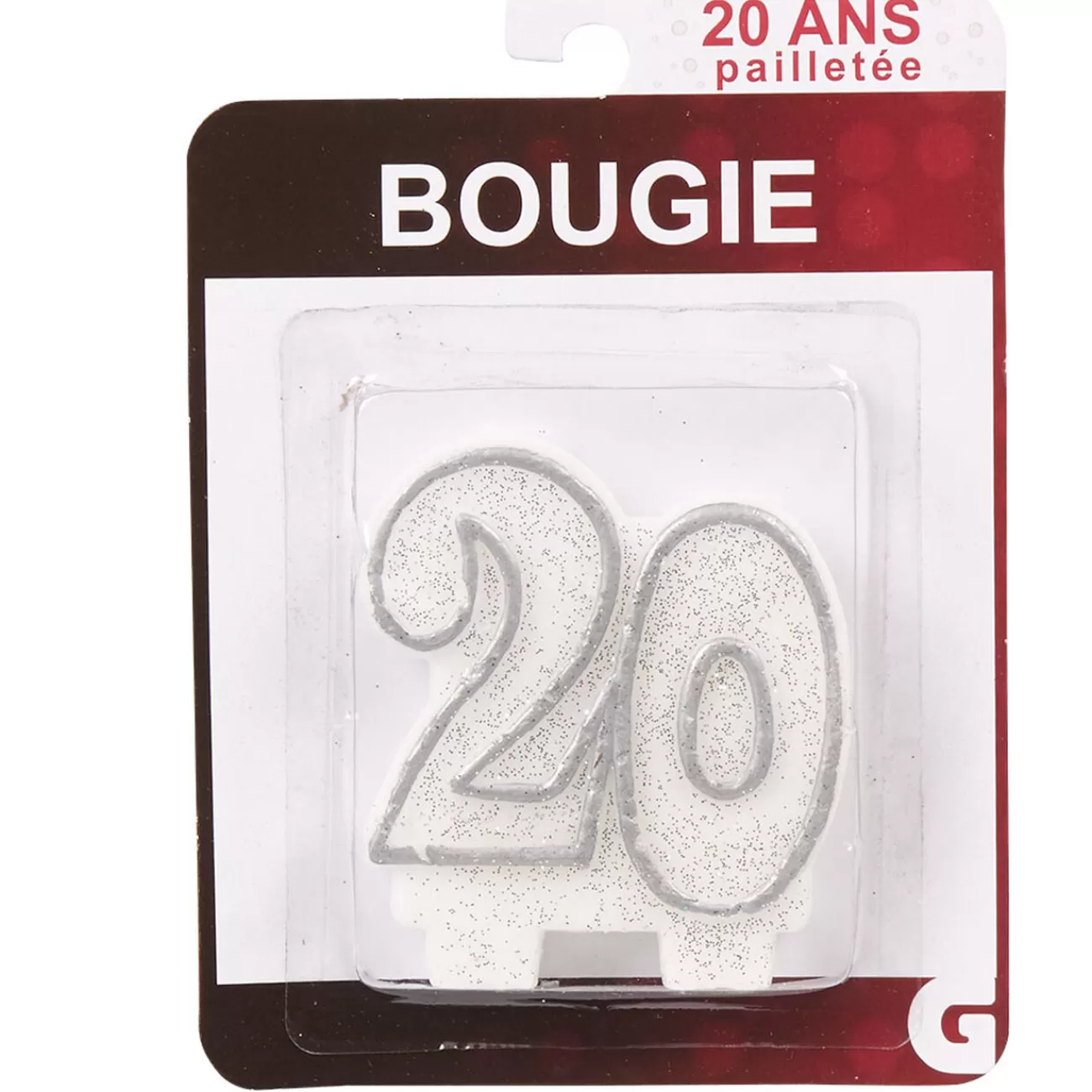 Gifi Bougie anniversaire chiffre 20 Clearance