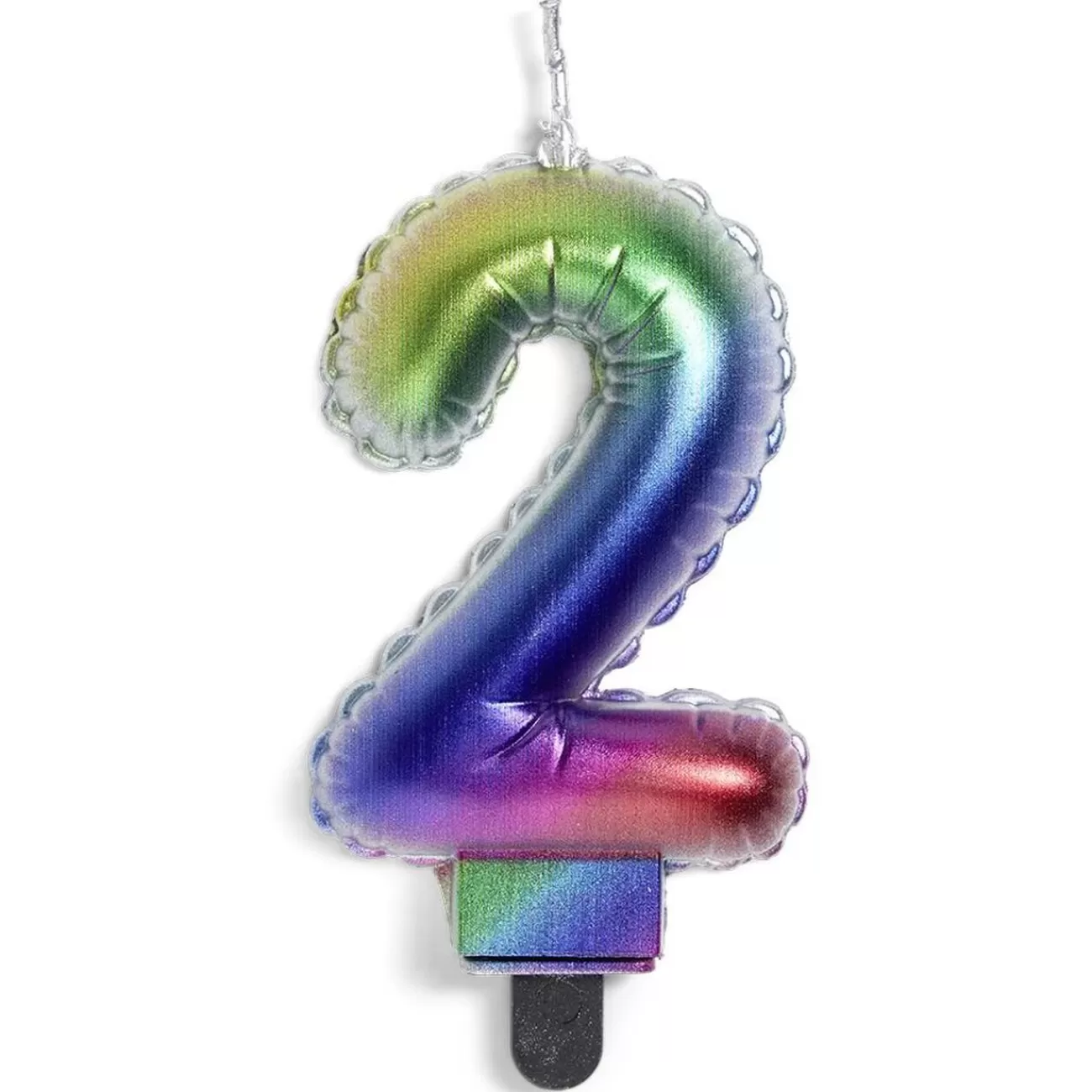 Gifi Bougie anniversaire chiffre 2 iridescent Cheap