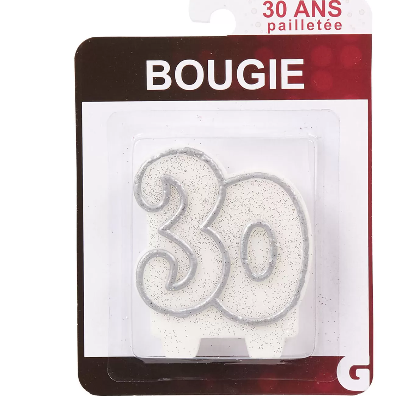 Gifi Bougie anniversaire chiffre 30 New