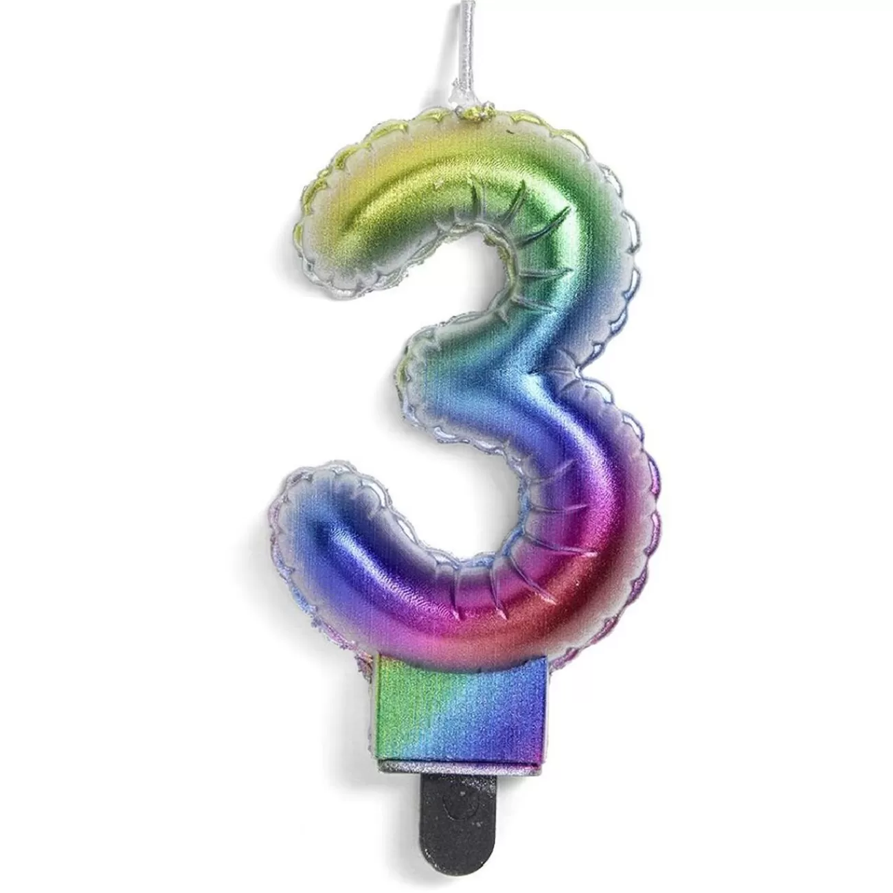 Gifi Bougie anniversaire chiffre 3 iridescent Cheap