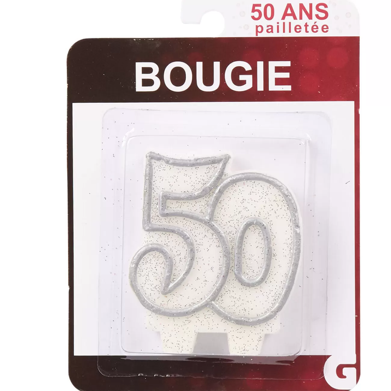 Gifi Bougie anniversaire chiffre 50 Outlet