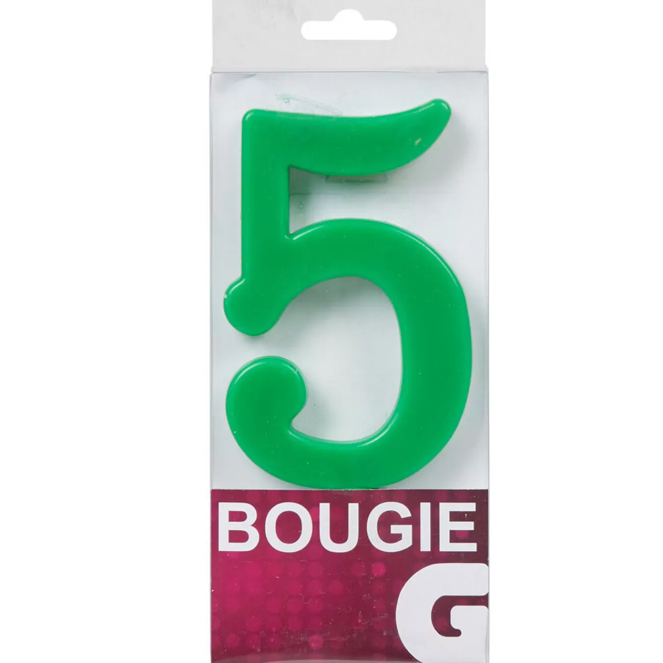 Gifi Bougie anniversaire chiffre 5 vert Flash Sale