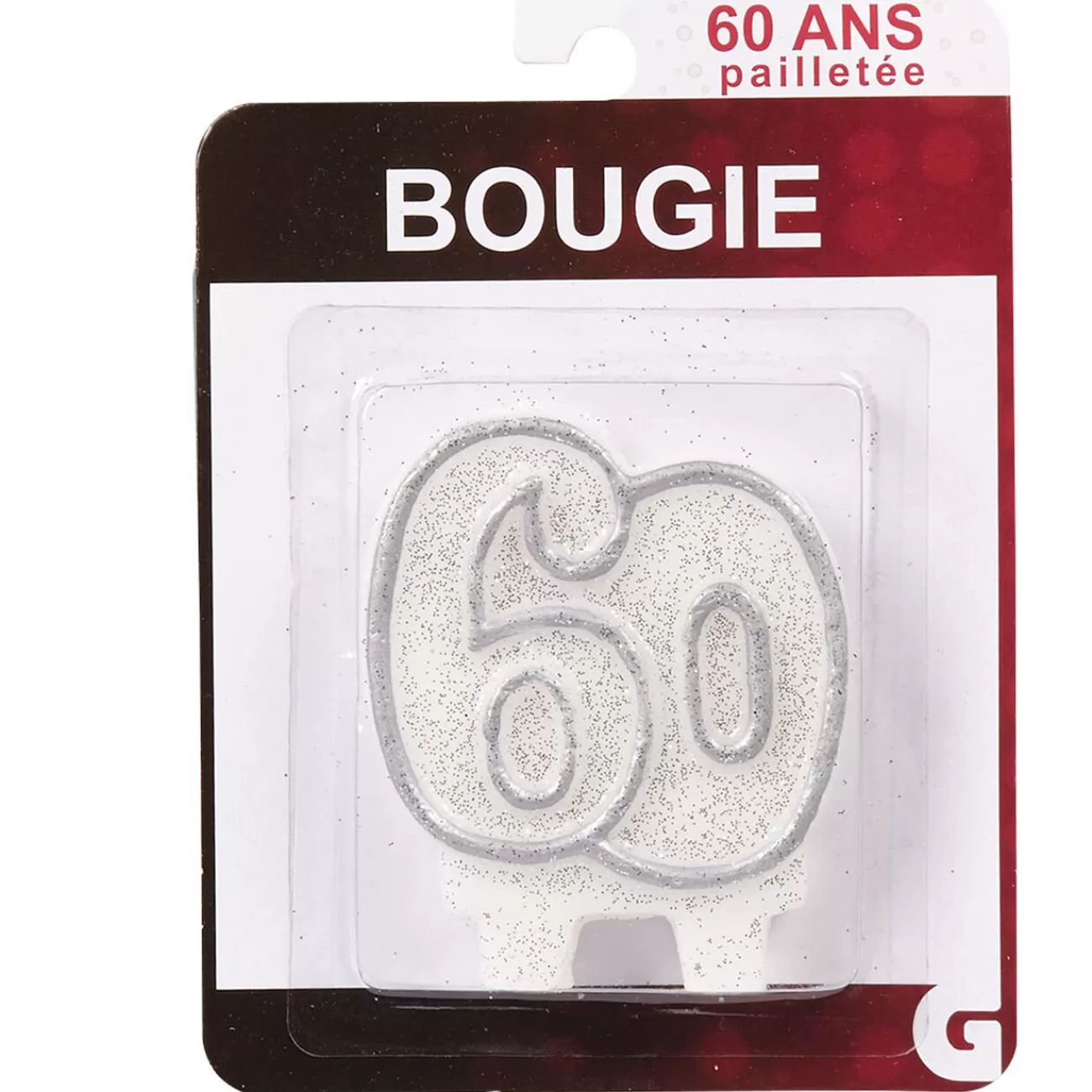 Gifi Bougie anniversaire chiffre 60 Cheap