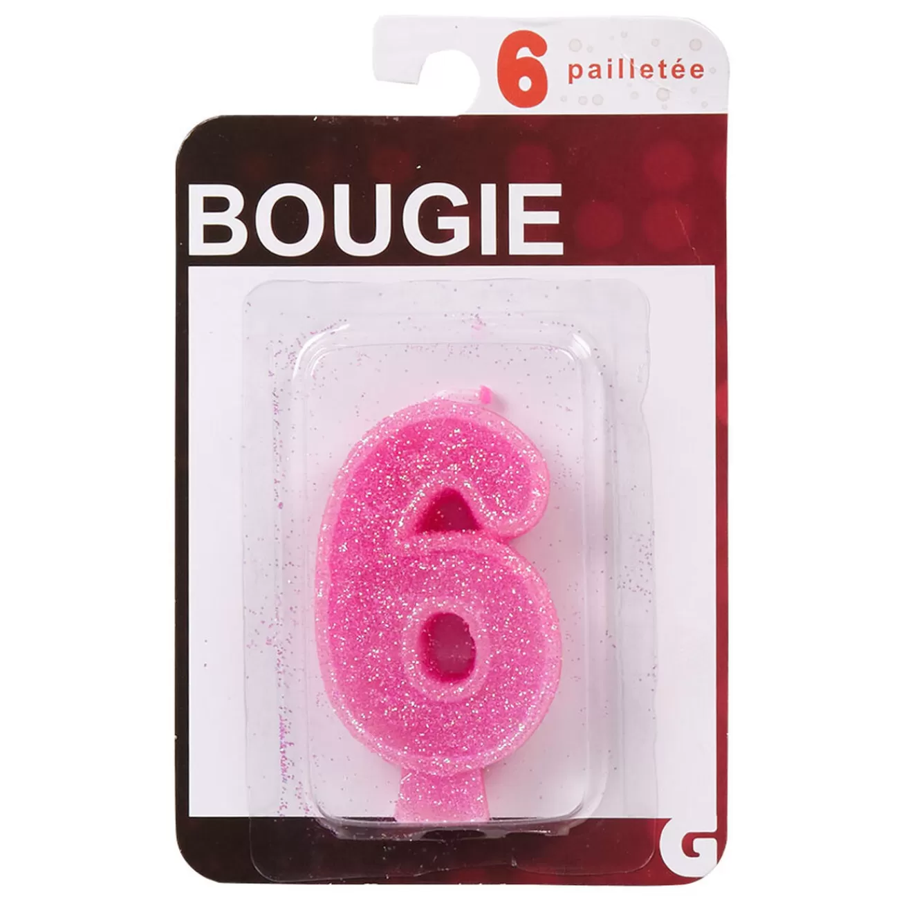 Gifi Bougie anniversaire chiffre 6 Best Sale