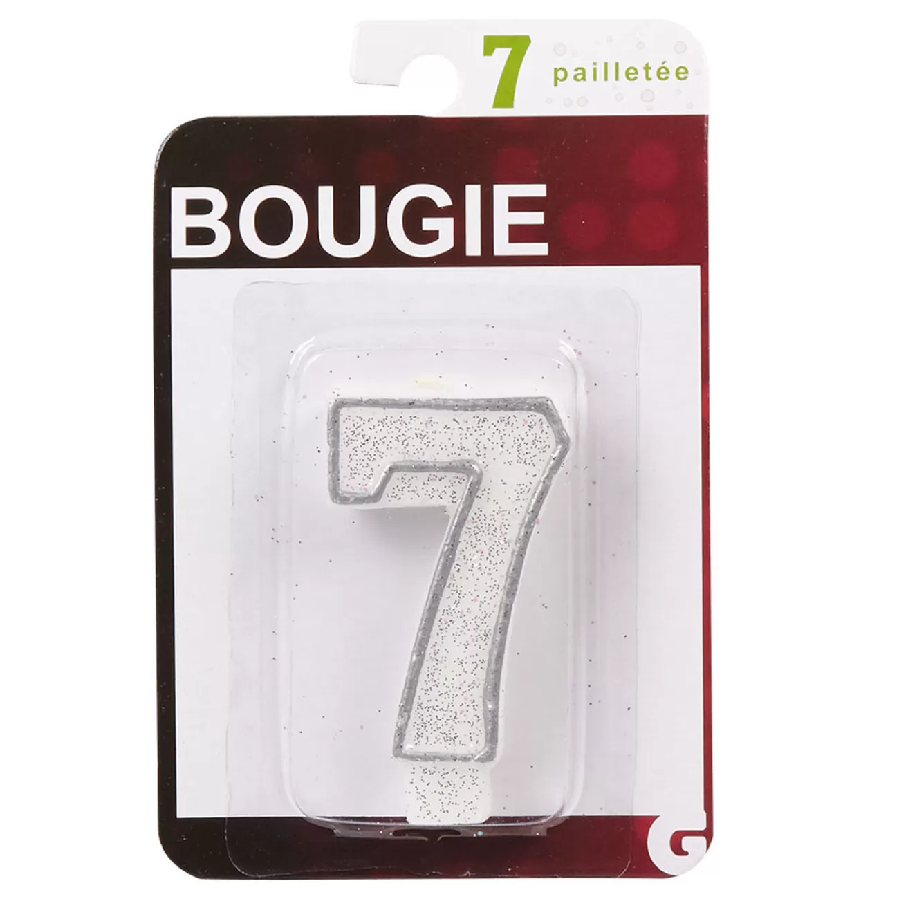 Gifi Bougie anniversaire chiffre 7 Discount