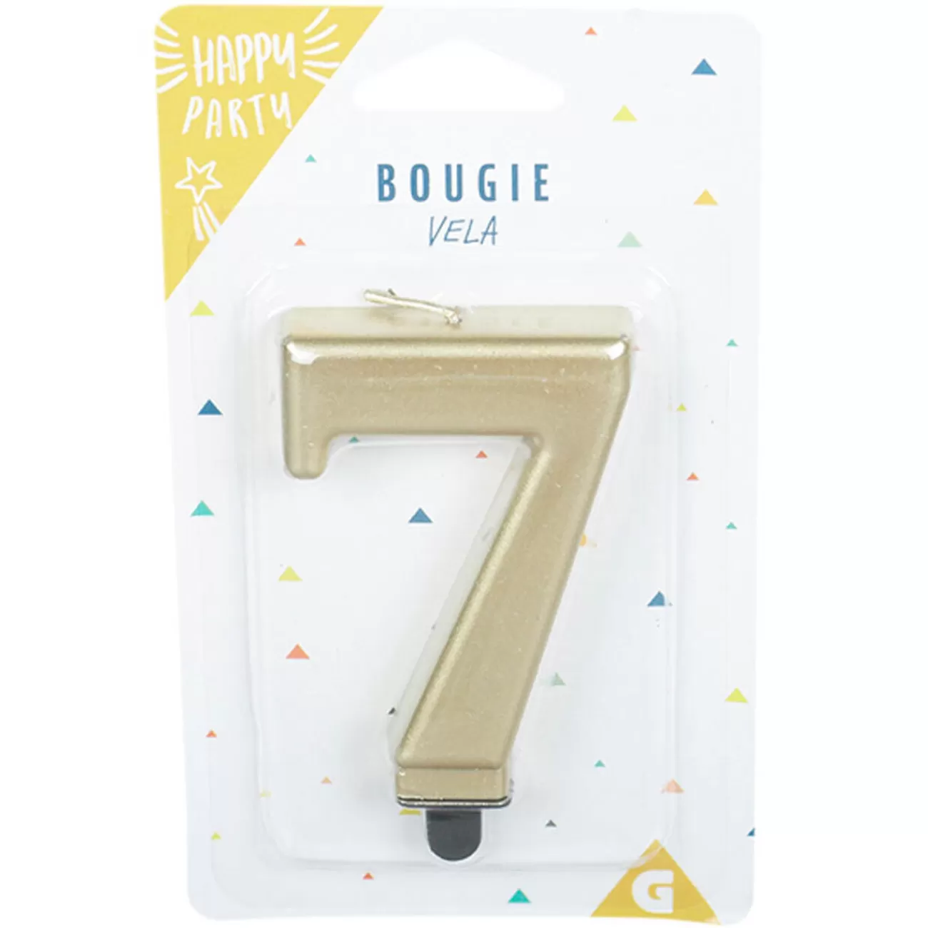 Gifi Bougie anniversaire chiffre 7 mat doré Best Sale