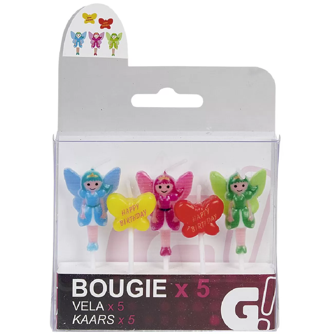 Gifi Bougie anniversaire fée x5 Cheap