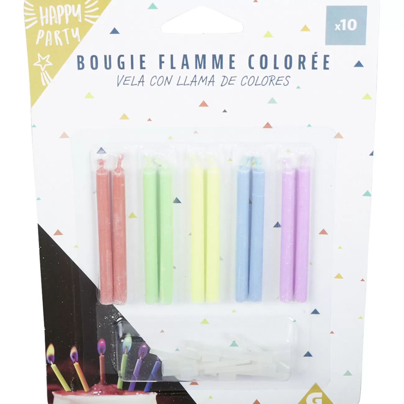 Gifi Bougie anniversaire flamme colorée Flash Sale