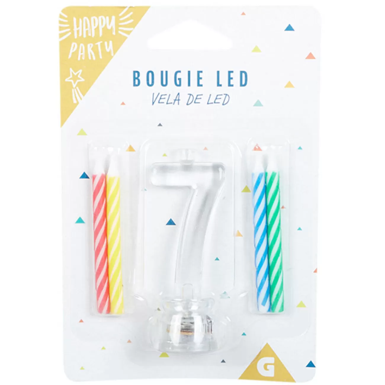 Gifi Bougie anniversaire lumineuse à led chiffre 7 Cheap