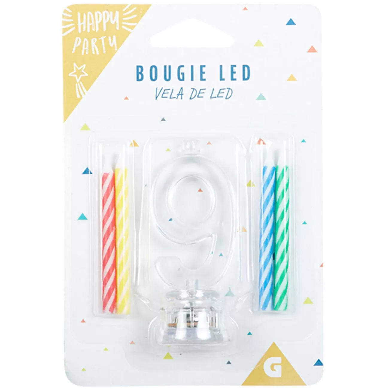 Gifi Bougie anniversaire lumineuse à led chiffre 9 Flash Sale