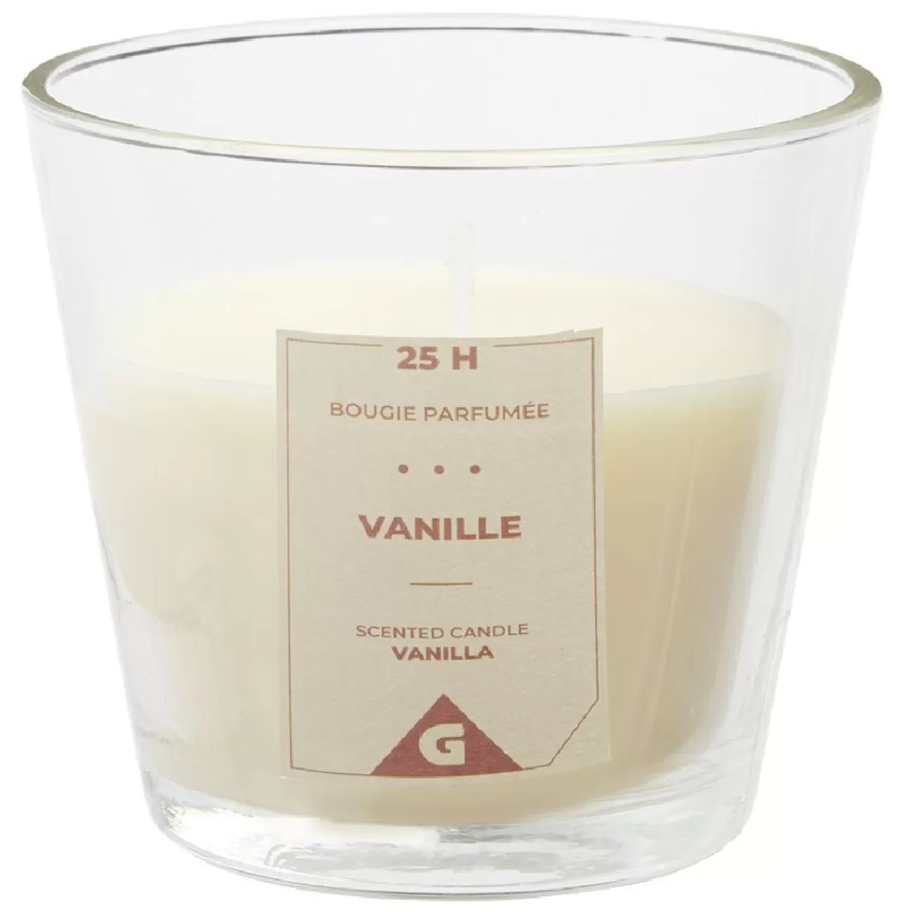 Gifi Bougie dans verre transparent senteur vanille< Cadeaux