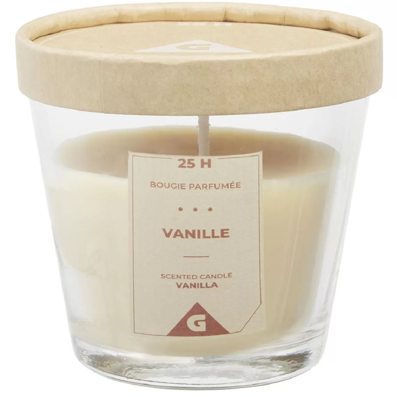 Gifi Bougie dans verre transparent senteur vanille< Cadeaux