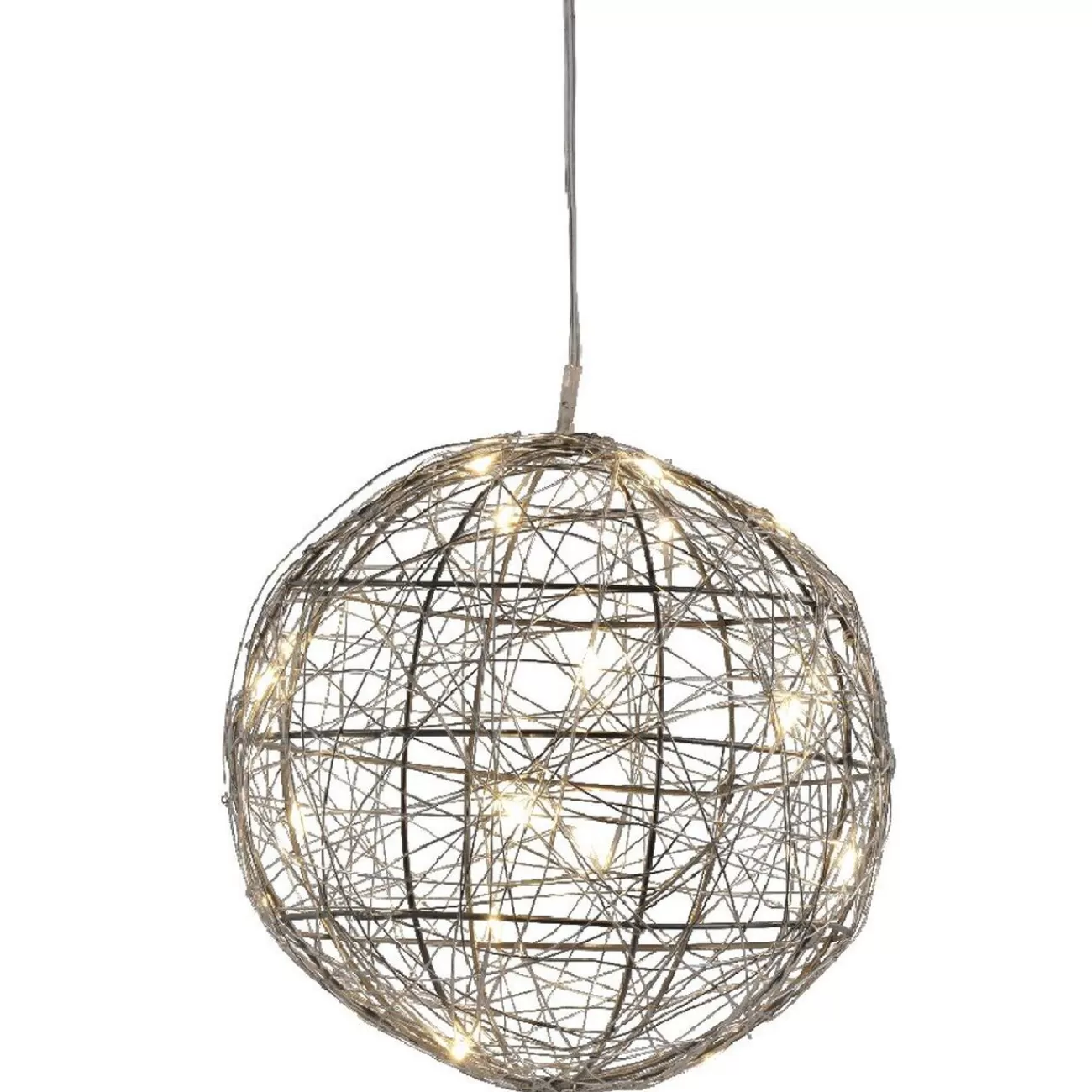 Gifi Boule décorative argentée lumineuse< Décoration Extérieure De Noël