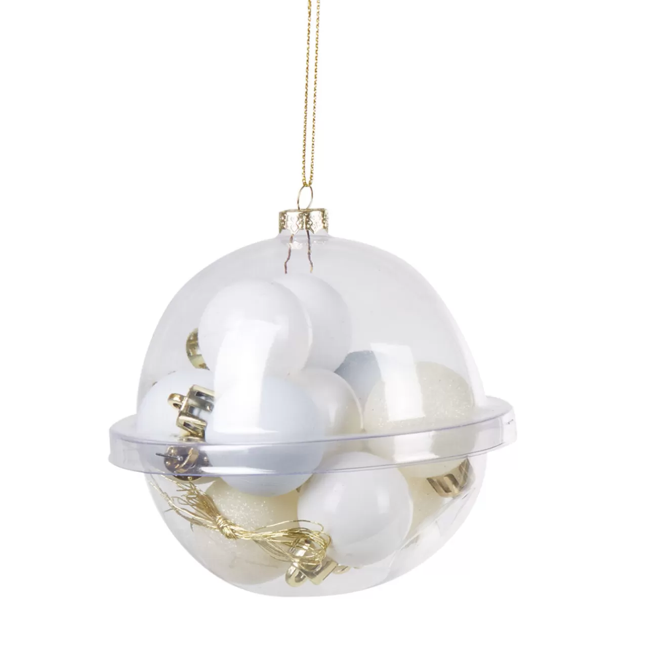 Gifi Boule de Noël blanche x12< Décoration Sapin