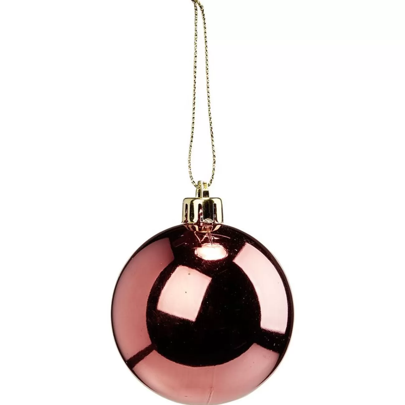 Gifi Boule de Noël rose foncé brillant Ø6cm< Décoration Sapin