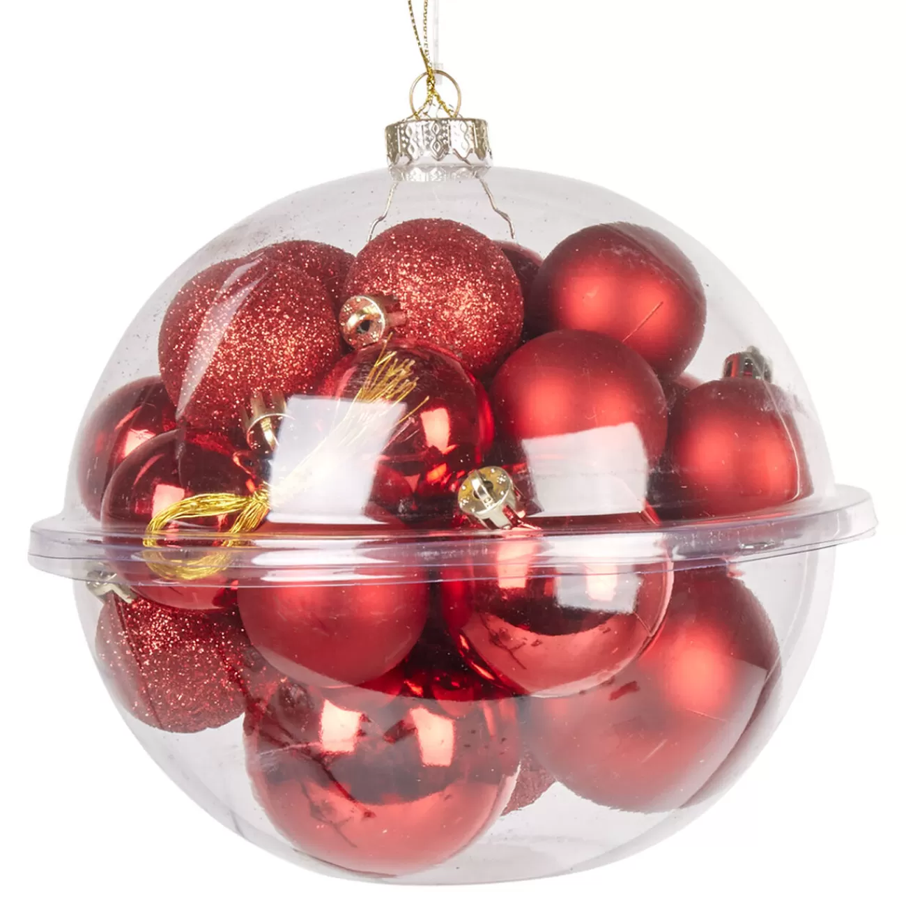 Gifi Boule de Noël rouge x20< Décoration Sapin