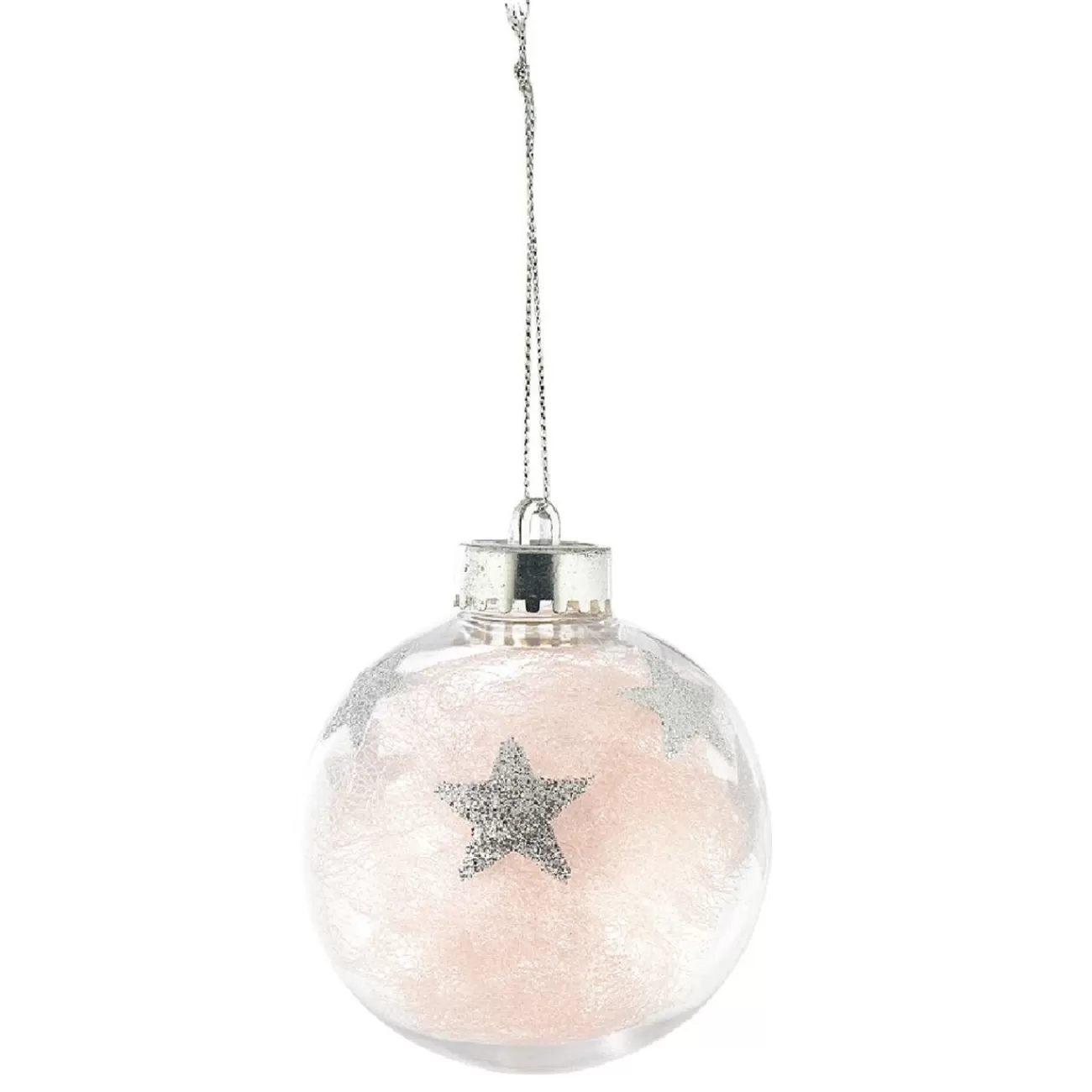 Gifi Boule de Noël transparente tulle et étoiles< Décoration Sapin