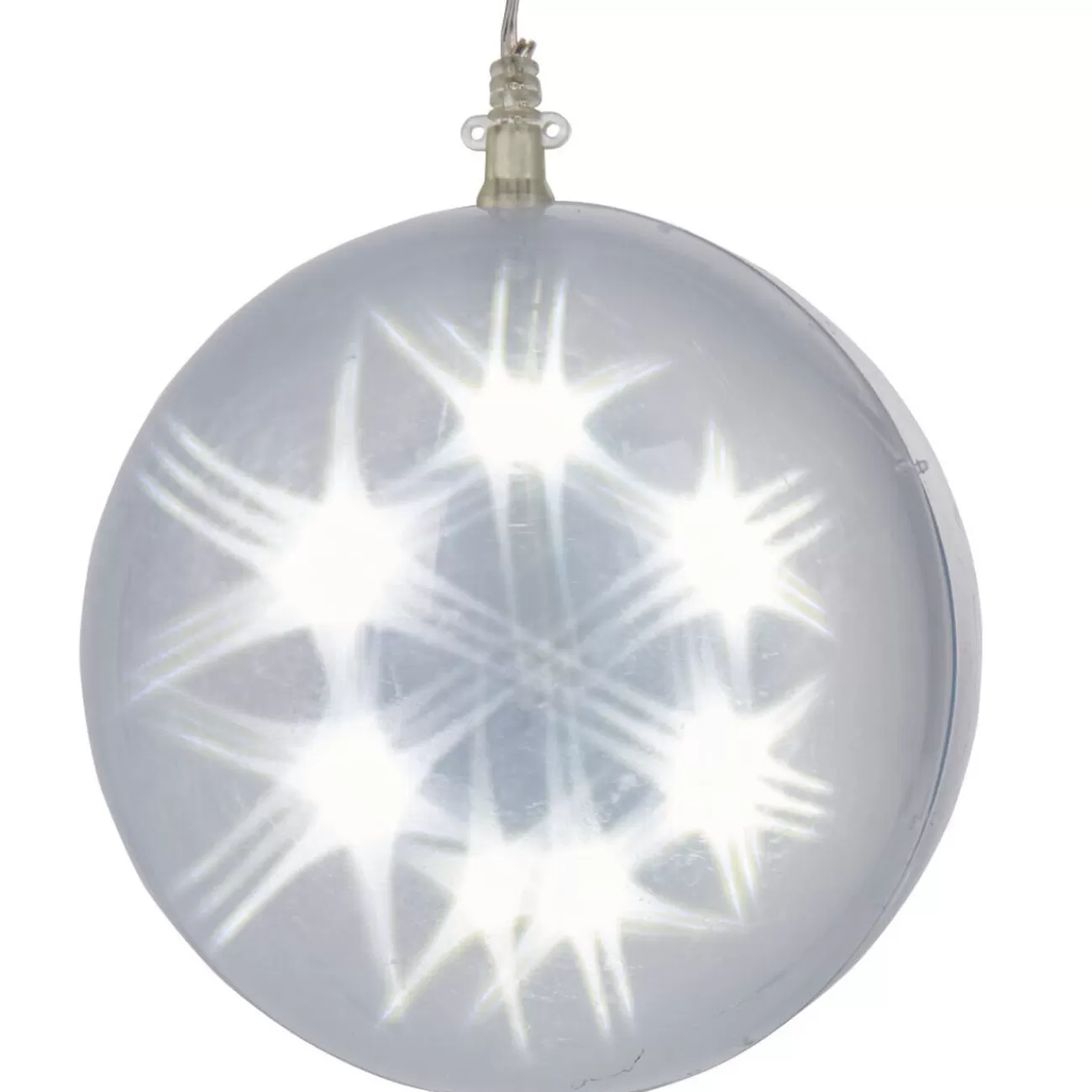 Gifi Boule lumineuse 30 led étoiles 3D blanches< Décoration Extérieure De Noël