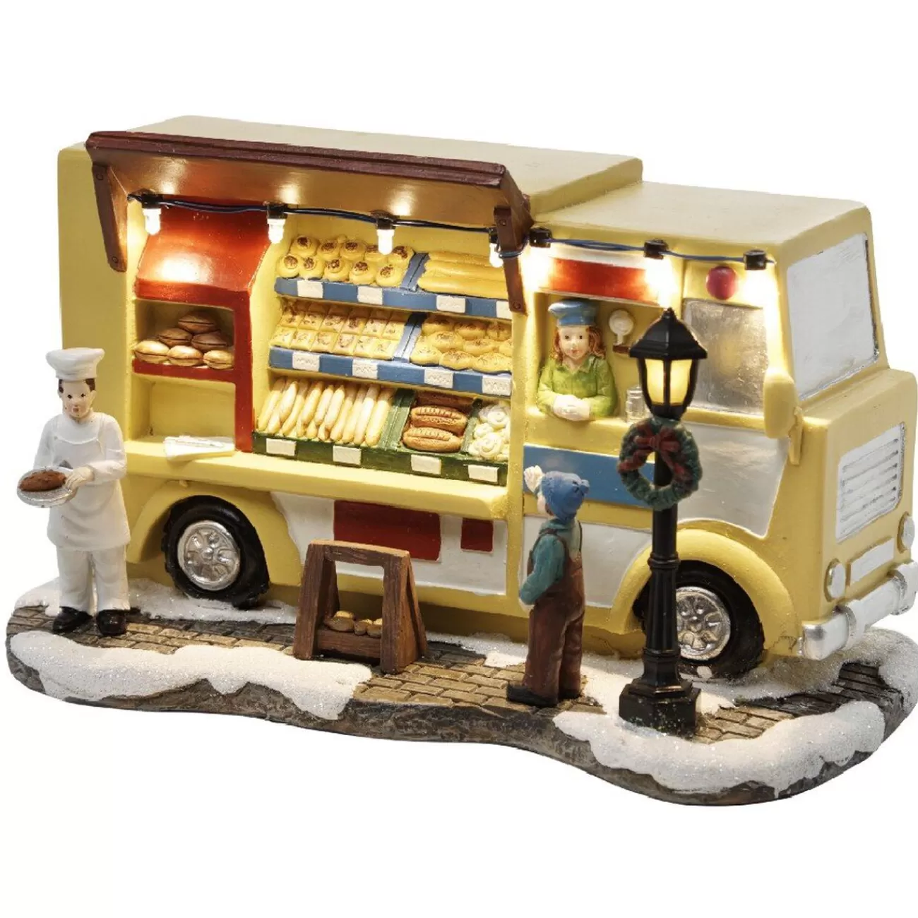 Gifi Camion boulangerie déco à led pour village de Noël< Décoration Extérieure De Noël