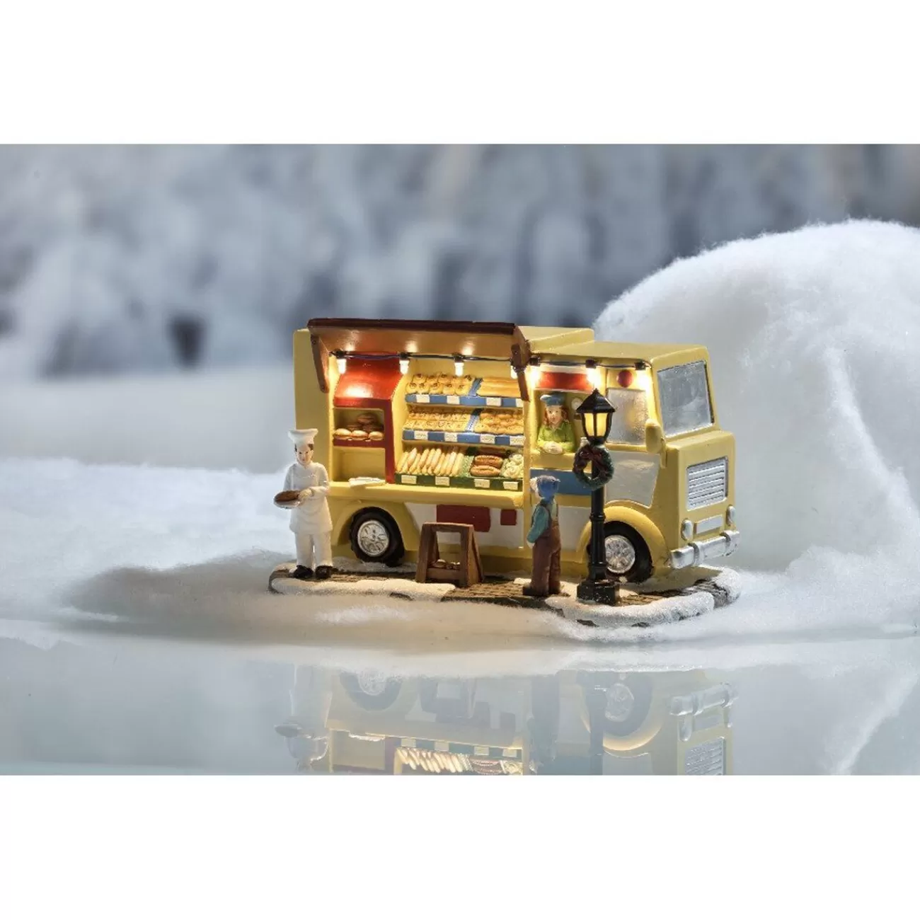 Gifi Camion boulangerie déco à led pour village de Noël< Décoration Extérieure De Noël