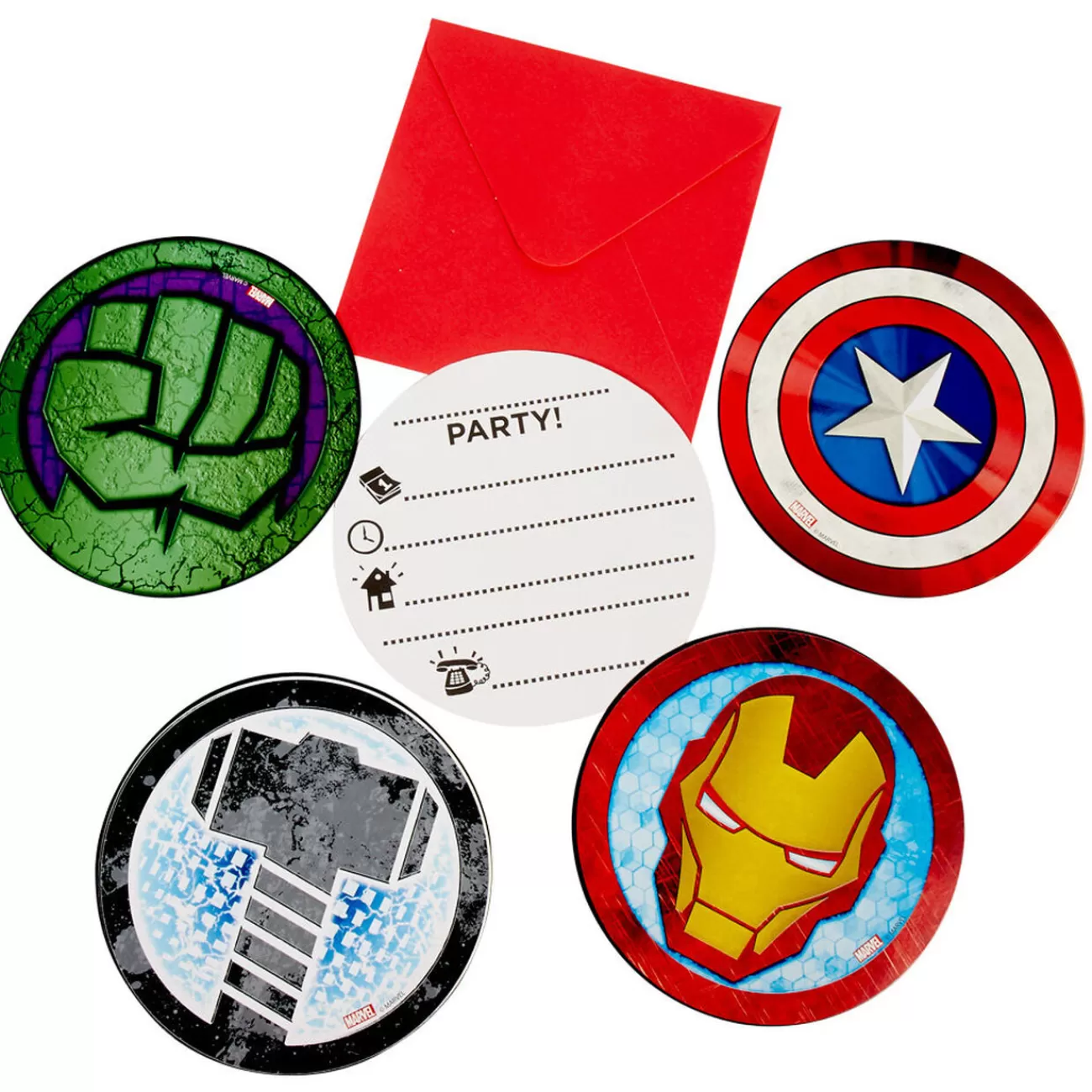 Gifi Carte d'invitation Avengers x6< Loisirs Créatifs Et Emballage Cadeau