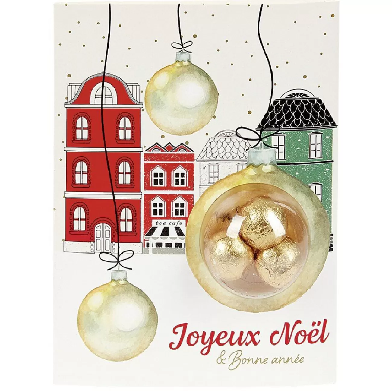 Gifi Carte voeux de Noël + chocolat 15g Best