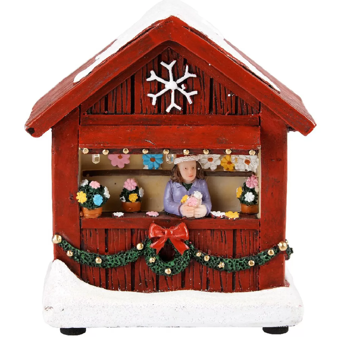 Gifi Chalet de Noël avec figurine lumineuse 3 LED< Décoration Intérieure De Noël